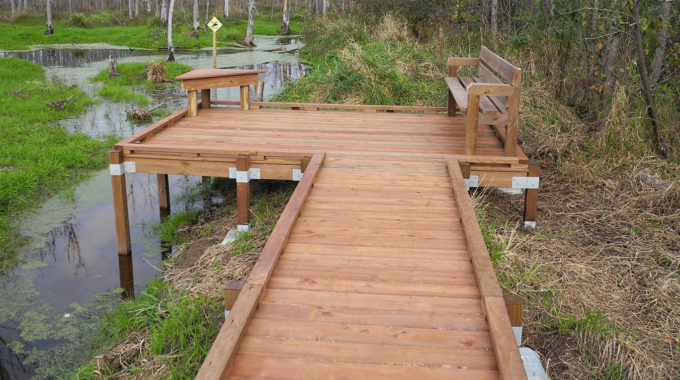 Platform and benches